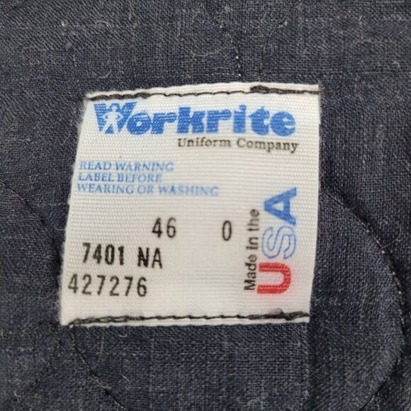 Workrite Blue Nomex III Flame Resistant 2 Layer Uniform Workwear Jacket USA 46 - Picture 13 of 16